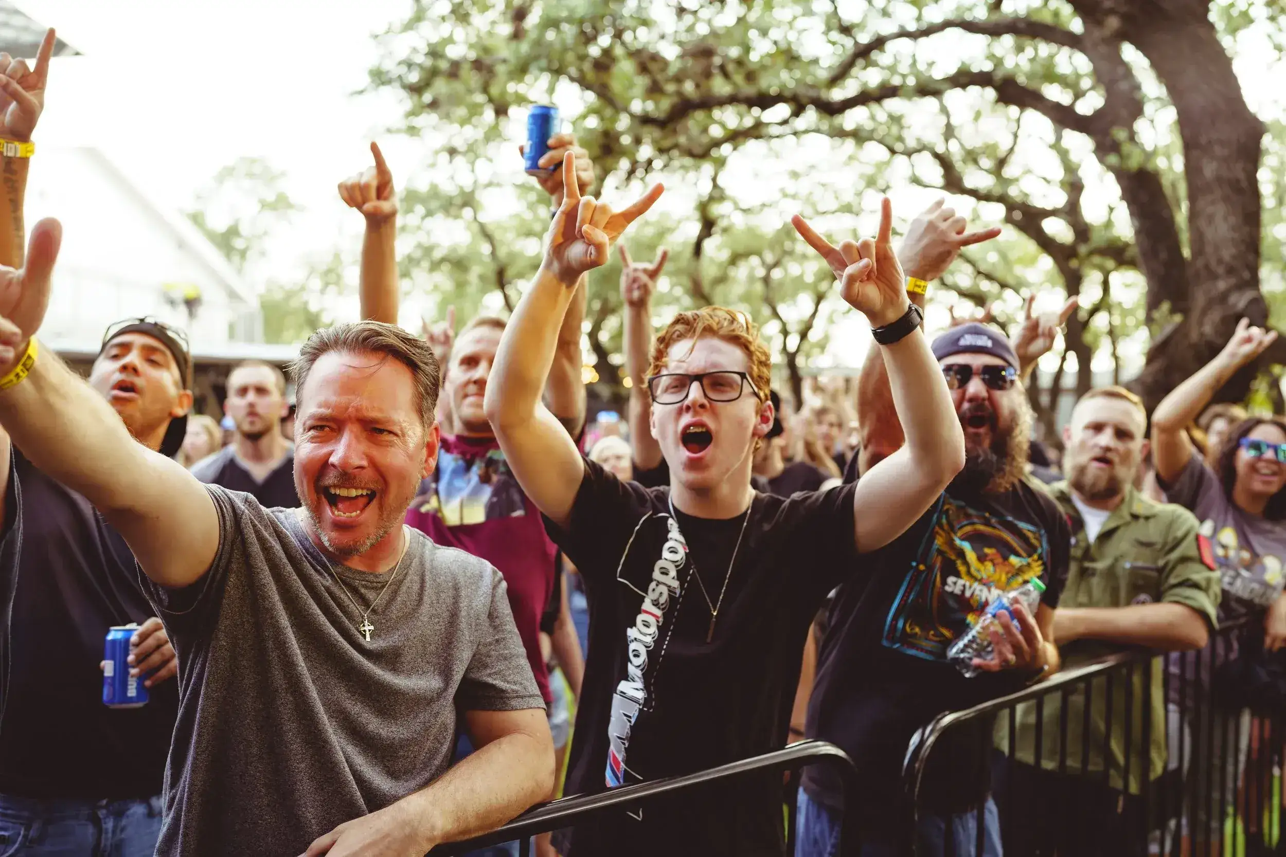 Crowd performing at Haute Spot, Cedar Park