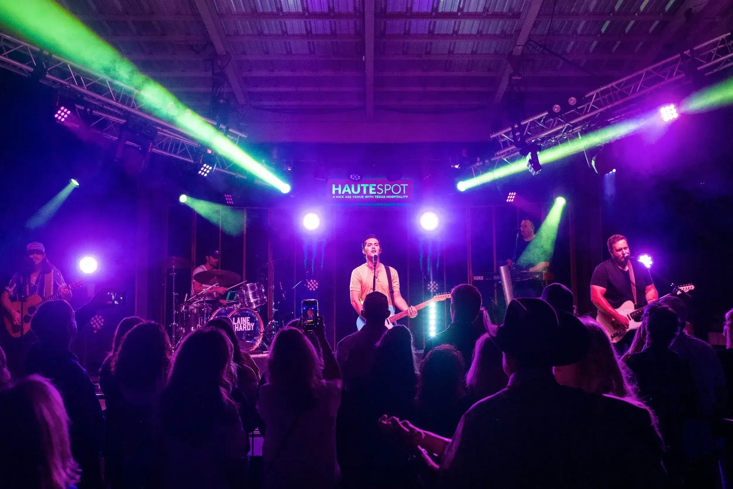 Laine Hardy performing at Haute Spot, Cedar Park